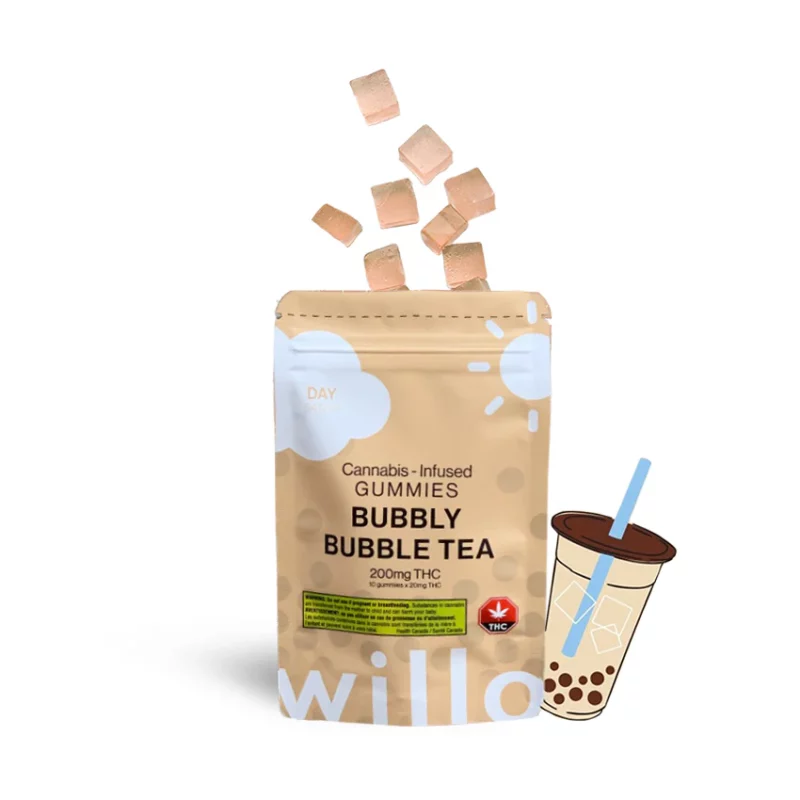 Willo 200mg THC Gummies - Bubbly Bubble Tea (Day)