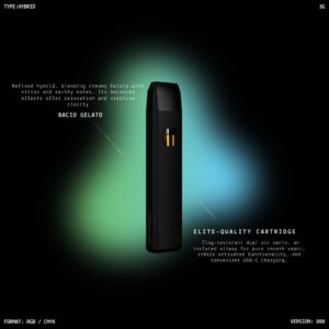 Alternative view of LUCID 2G Disposable THC Vape Pen - Bubble Gum (Hybrid)